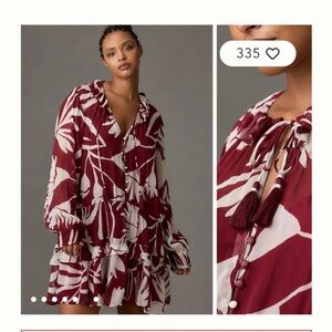 Anthropologie marias chiffon dress